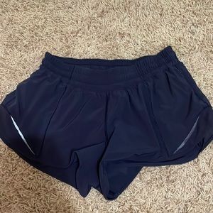 Navy Blue Hotty Hot Lululemon Shorts